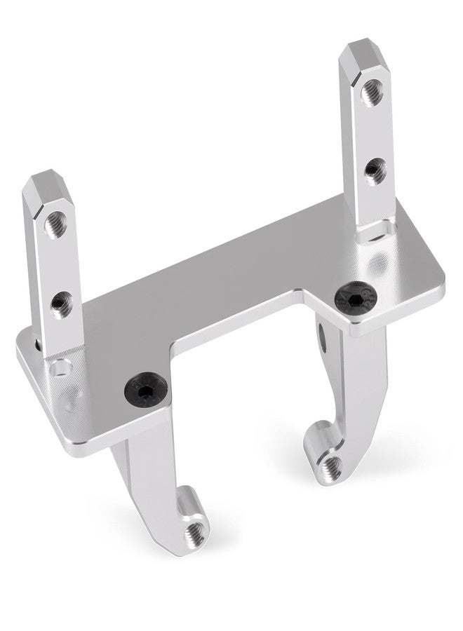 MORFUM Aluminum Alloy Axle Servo Base Stand Compatible with 1/10 RC Crawler Axial SCX10 II 90046 AR44 Axle Upgrade Replacement Part (Silver) - Image 3